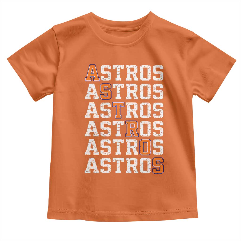 Vintage Astro Last Name Toddler T Shirt Retro Baseball Fans Sports Style TS10 Orange Print Your Wear