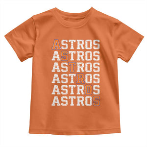 Vintage Astro Last Name Toddler T Shirt Retro Baseball Fans Sports Style TS10 Orange Print Your Wear