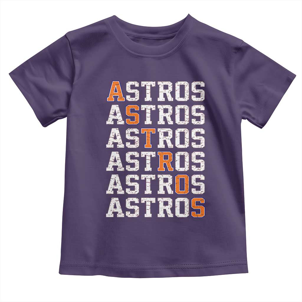 Vintage Astro Last Name Toddler T Shirt Retro Baseball Fans Sports Style TS10 Purple Print Your Wear