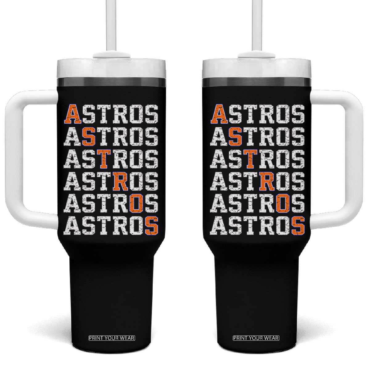 Vintage Astro Last Name Tumbler With Handle Retro Baseball Fans Sports Style TS10 One Size: 40 oz Black Print Your Wear