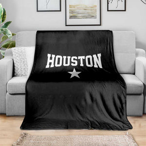 Vintage Houston Throw Blanket Retro Texas Throwback Athletic Sports Style 80s 90s TS10 Print Your Wear