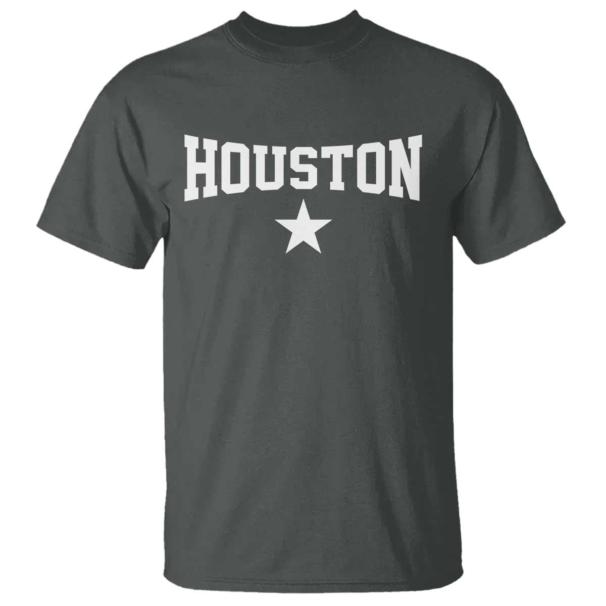 Vintage Houston T Shirt Retro Texas Throwback Athletic Sports Style 80s 90s TS10 Dark Heather Print Your Wear
