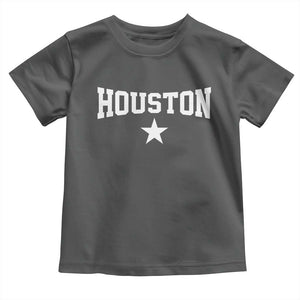 Vintage Houston Toddler T Shirt Retro Texas Throwback Athletic Sports Style 80s 90s TS10 Dark Heather Print Your Wear
