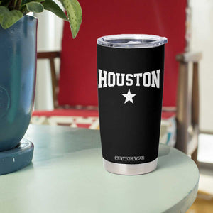 Vintage Houston Tumbler Cup Retro Texas Throwback Athletic Sports Style 80s 90s TS10 Print Your Wear