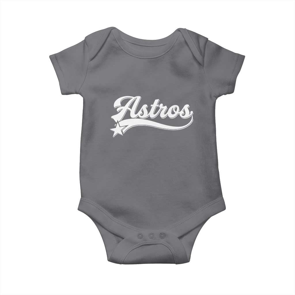 Vintage Astro Script Name Baby Onesie Texas Vintage Sports Jersey Style 80s 90s TS10 Charcoal Print Your Wear