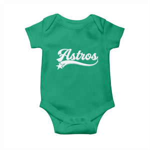 Vintage Astro Script Name Baby Onesie Texas Vintage Sports Jersey Style 80s 90s TS10 Irish Green Print Your Wear