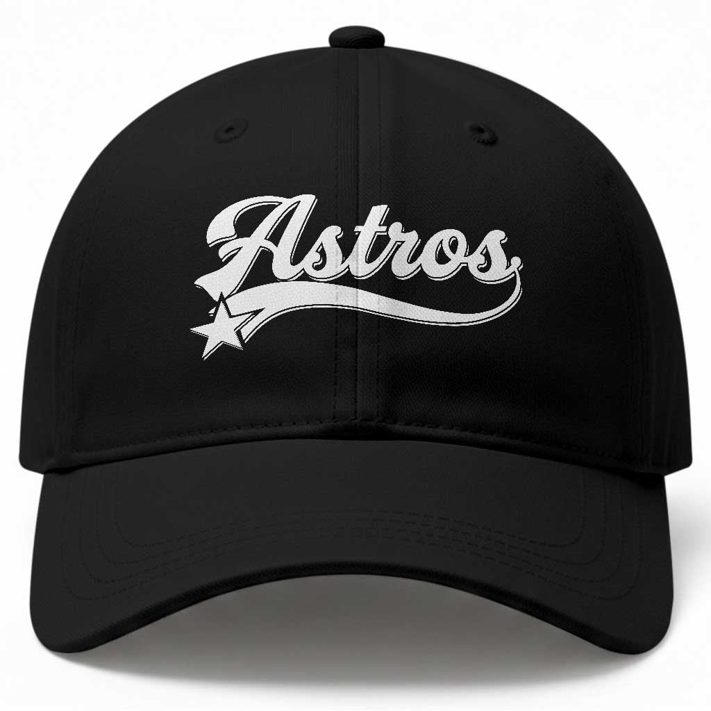 Vintage Astro Script Name Baseball Cap Texas Vintage Sports Jersey Style 80s 90s TS10 Print Your Wear