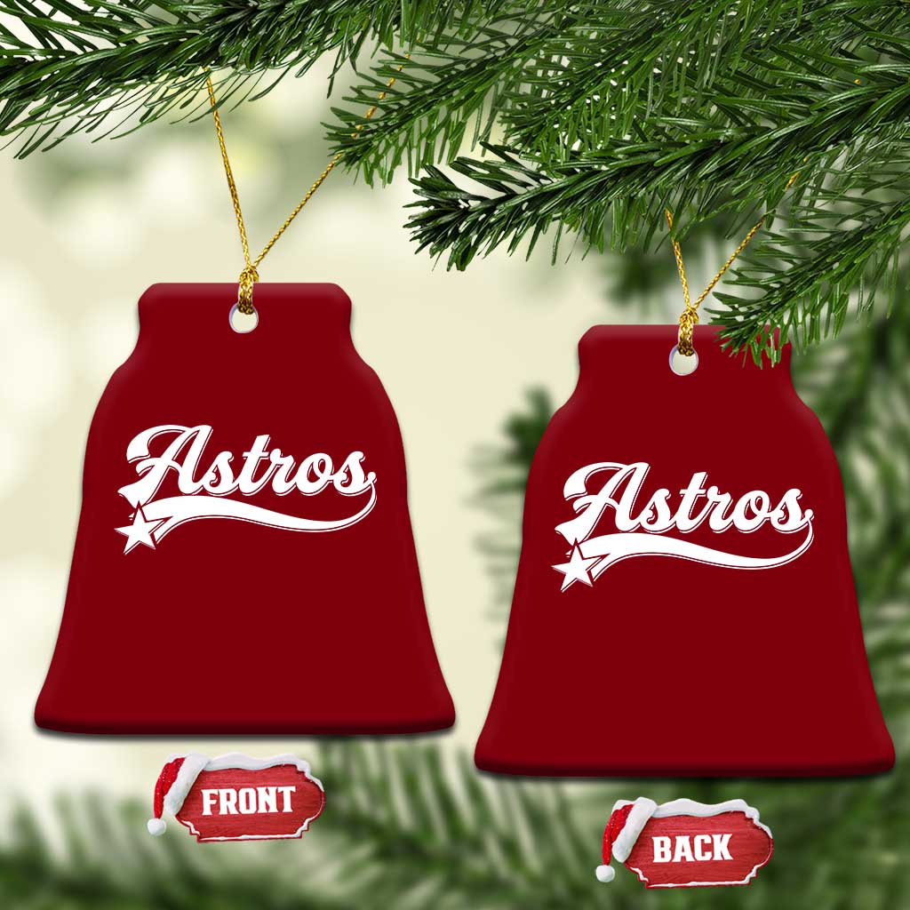 Vintage Astro Script Name Ceramic Ornament Texas Vintage Sports Jersey Style 80s 90s TS10 Print Your Wear