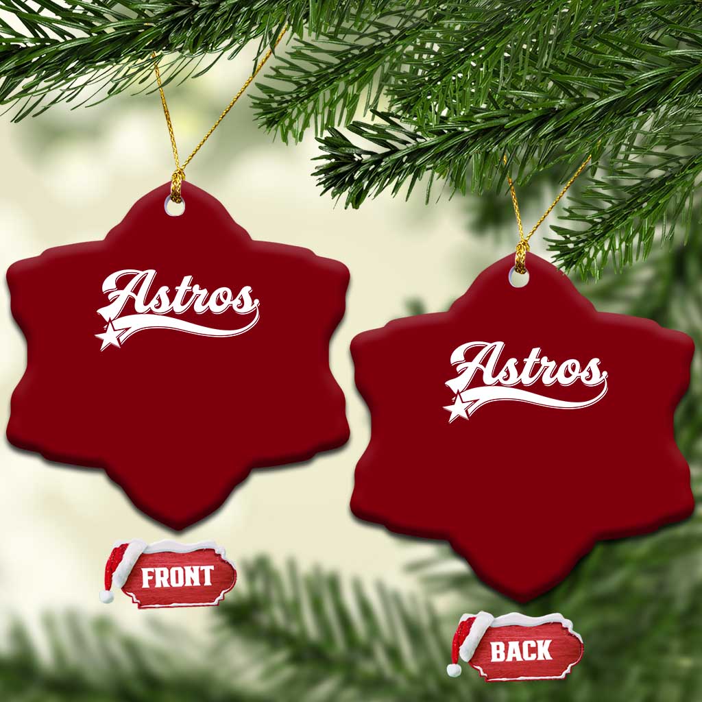 Vintage Astro Script Name Ceramic Ornament Texas Vintage Sports Jersey Style 80s 90s TS10 Print Your Wear