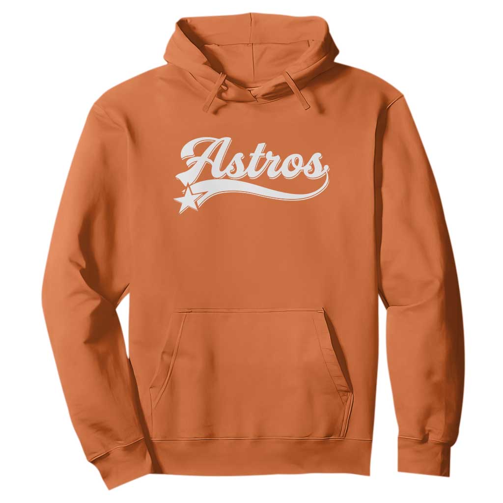 Vintage Astro Script Name Hoodie Texas Vintage Sports Jersey Style 80s 90s TS10 Orange Print Your Wear