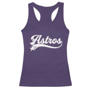 Vintage Astro Script Name Racerback Tank Top Texas Vintage Sports Jersey Style 80s 90s TS10 Purple Print Your Wear