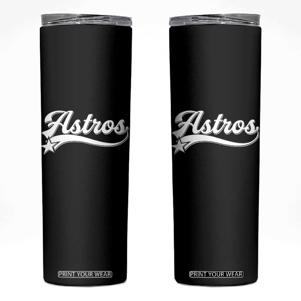 Vintage Astro Script Name Skinny Tumbler Texas Vintage Sports Jersey Style 80s 90s TS10 Black Print Your Wear