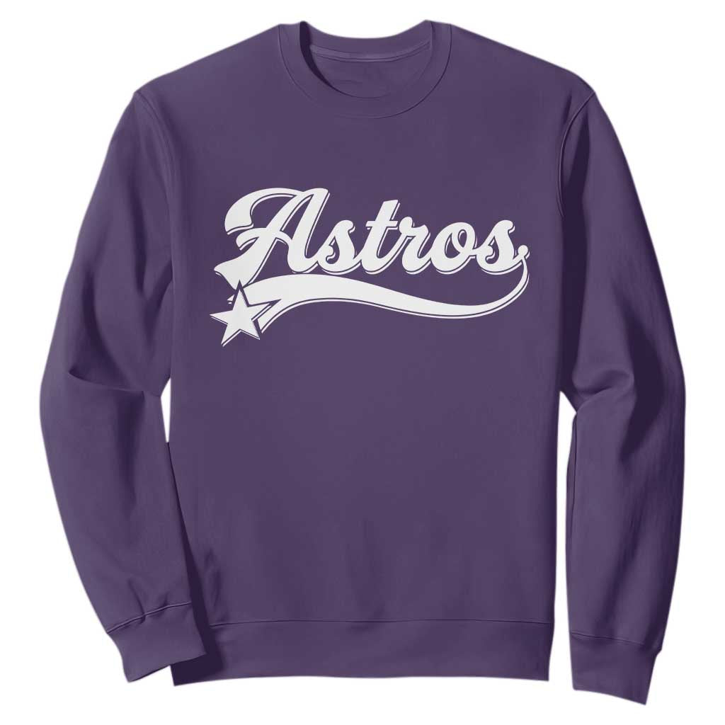 Vintage Astro Script Name Sweatshirt Texas Vintage Sports Jersey Style 80s 90s TS10 Purple Print Your Wear