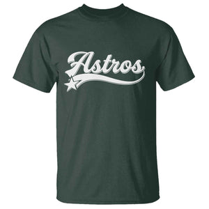 Vintage Astro Script Name T Shirt Texas Vintage Sports Jersey Style 80s 90s TS10 Dark Forest Green Print Your Wear