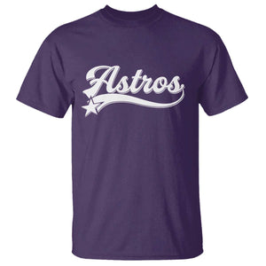Vintage Astro Script Name T Shirt Texas Vintage Sports Jersey Style 80s 90s TS10 Purple Print Your Wear