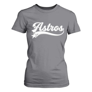 Vintage Astro Script Name T Shirt For Women Texas Vintage Sports Jersey Style 80s 90s TS10 Charcoal Print Your Wear