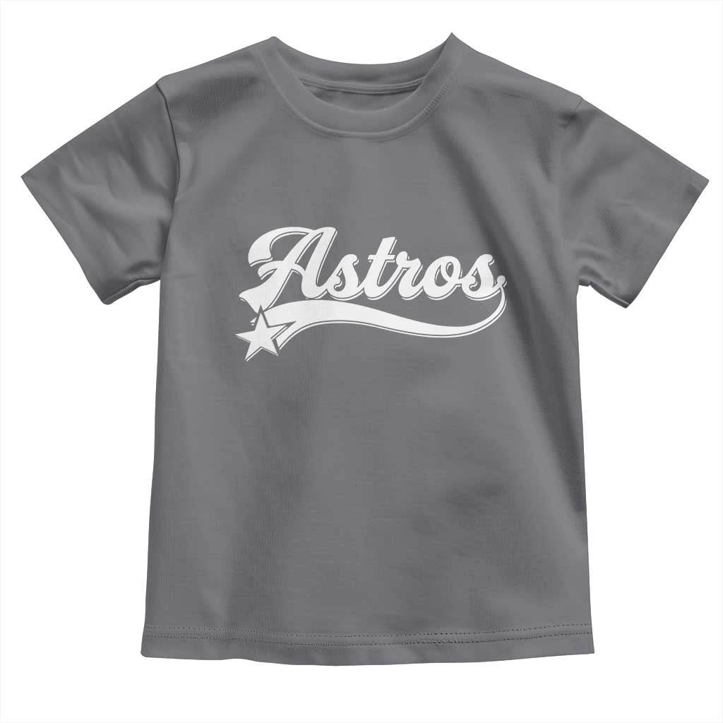 Vintage Astro Script Name Toddler T Shirt Texas Vintage Sports Jersey Style 80s 90s TS10 Charcoal Print Your Wear