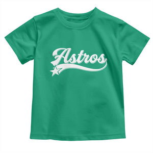 Vintage Astro Script Name Toddler T Shirt Texas Vintage Sports Jersey Style 80s 90s TS10 Irish Green Print Your Wear