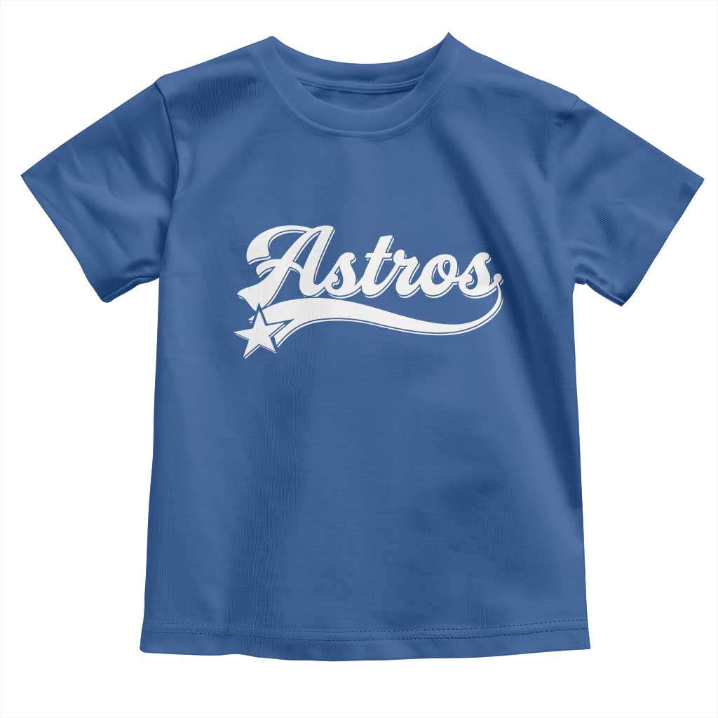 Vintage Astro Script Name Toddler T Shirt Texas Vintage Sports Jersey Style 80s 90s TS10 Royal Blue Print Your Wear