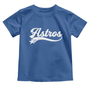 Vintage Astro Script Name Toddler T Shirt Texas Vintage Sports Jersey Style 80s 90s TS10 Royal Blue Print Your Wear