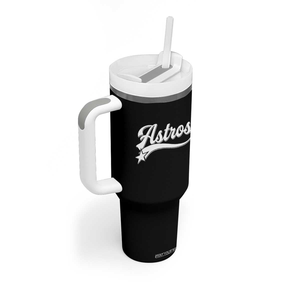 Vintage Astro Script Name Tumbler With Handle Texas Vintage Sports Jersey Style 80s 90s TS10 Print Your Wear