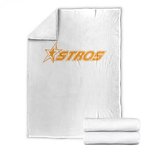 Vintage Astro Last Name Sports Style Throw Blanket Baseball Fan Graphic 80s 90s TS10 White Print Your Wear