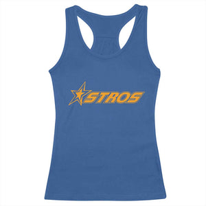 Vintage Astro Last Name Sports Style Racerback Tank Top Baseball Fan Graphic 80s 90s TS10 Royal Blue Print Your Wear