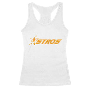 Vintage Astro Last Name Sports Style Racerback Tank Top Baseball Fan Graphic 80s 90s TS10 White Print Your Wear