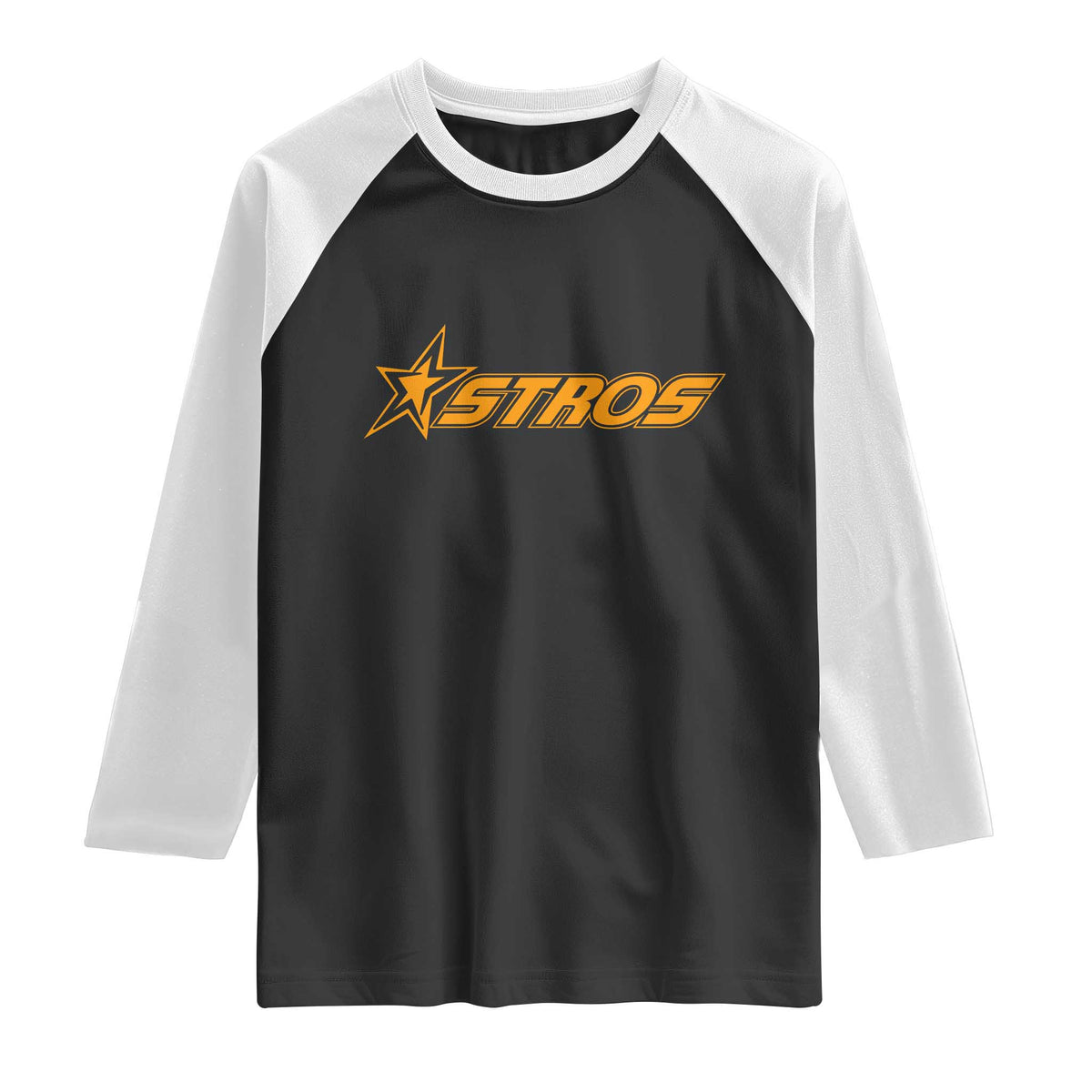 Vintage Astro Last Name Sports Style Raglan Shirt Baseball Fan Graphic 80s 90s TS10 Black White Print Your Wear