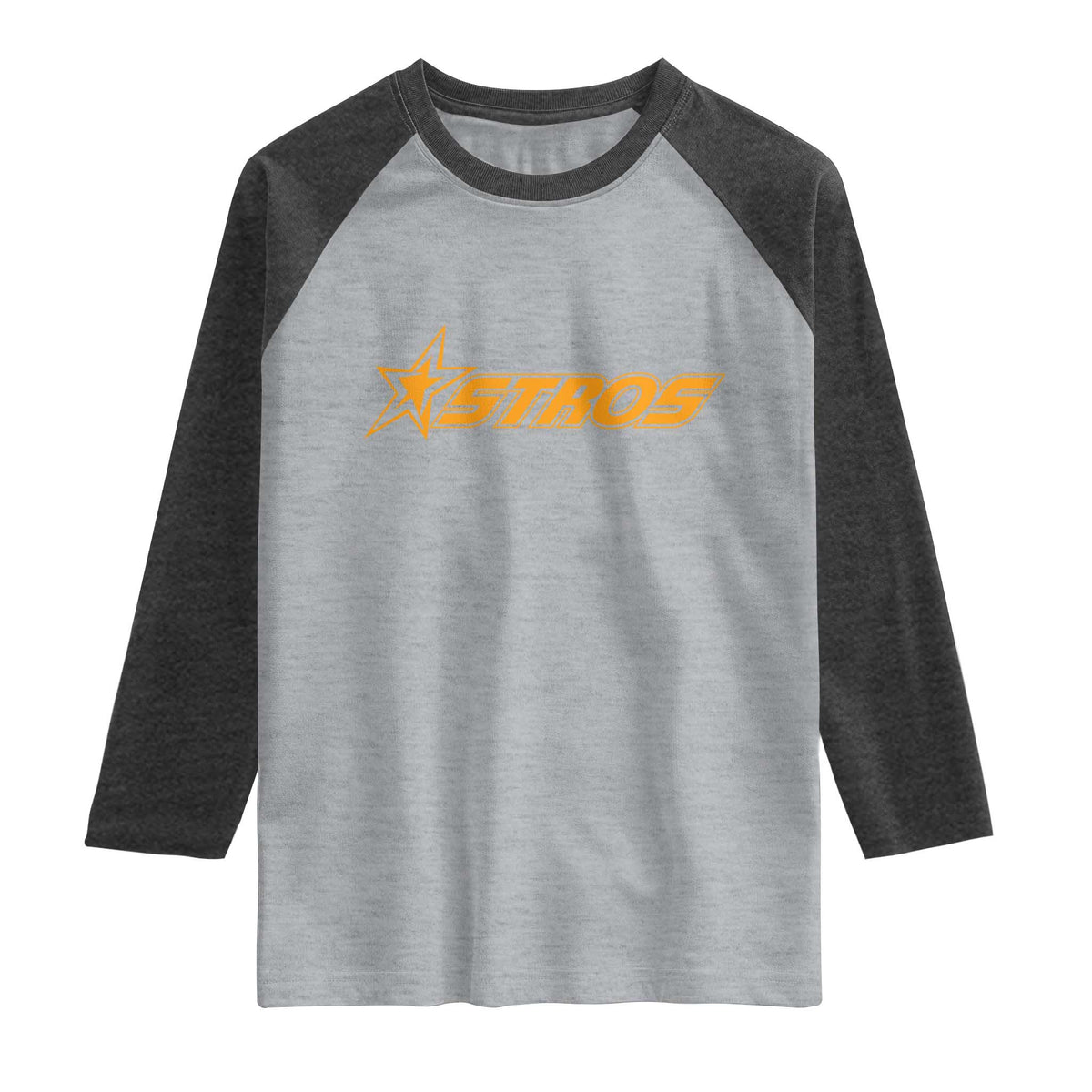 Vintage Astro Last Name Sports Style Raglan Shirt Baseball Fan Graphic 80s 90s TS10 Heather Gray Heather Charcoal Print Your Wear