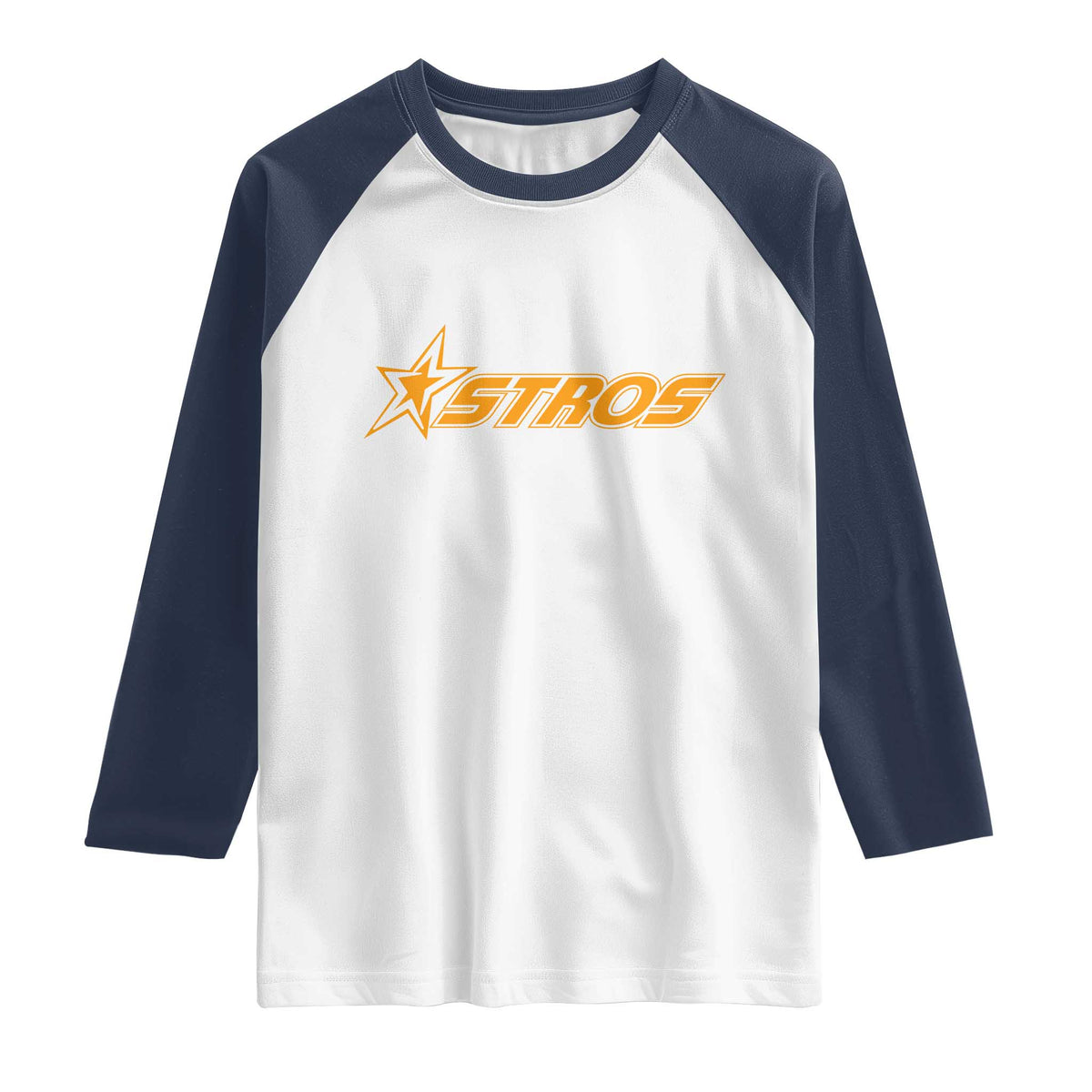 Vintage Astro Last Name Sports Style Raglan Shirt Baseball Fan Graphic 80s 90s TS10 White Navy Print Your Wear