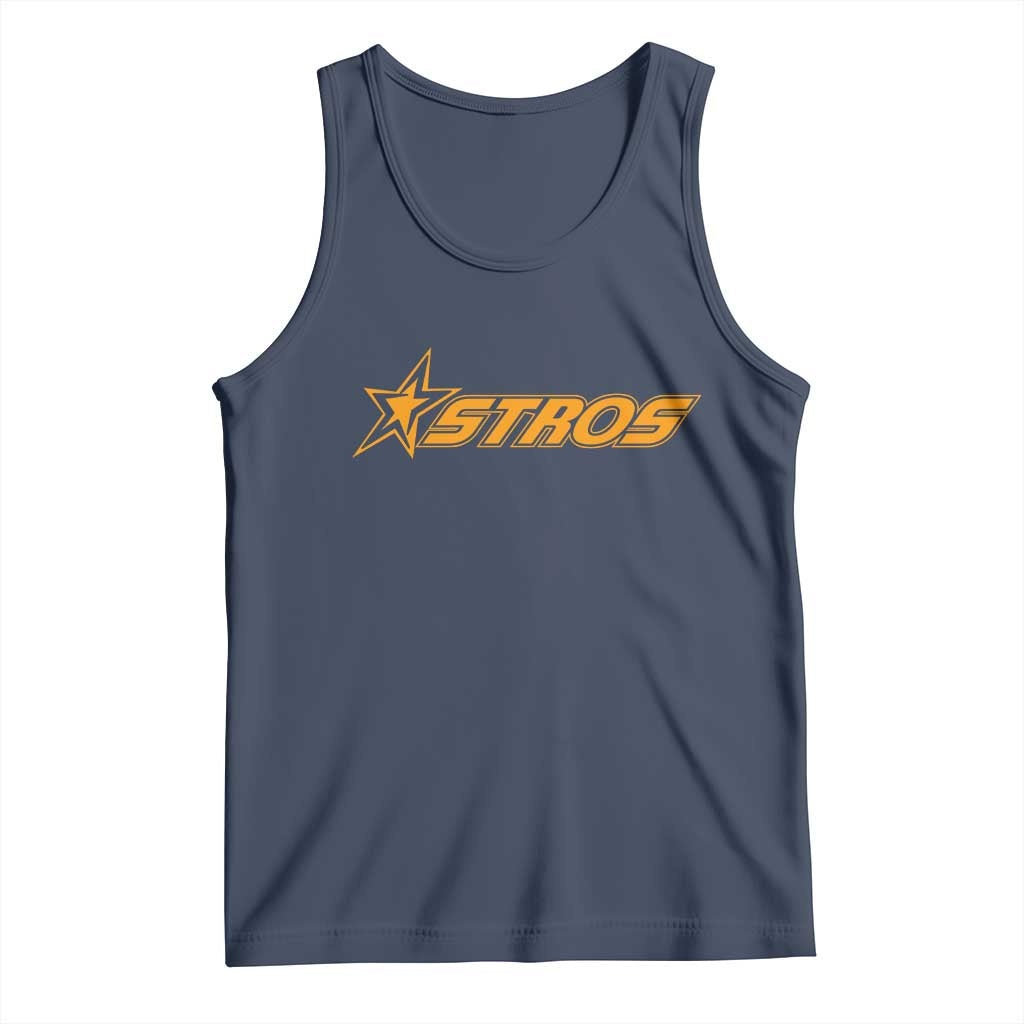 Vintage Astro Last Name Sports Style Tank Top Baseball Fan Graphic 80s 90s TS10 Navy Print Your Wear