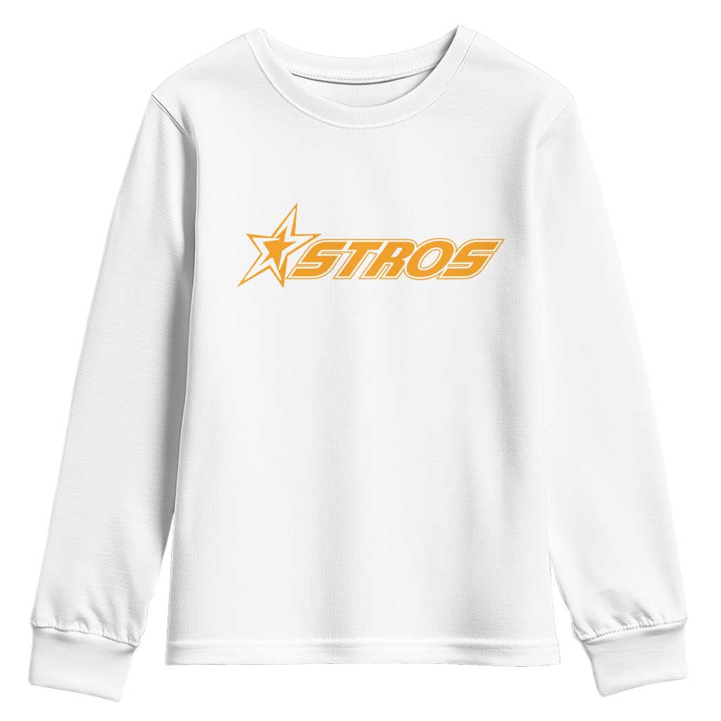 Vintage Astro Last Name Sports Style Youth Sweatshirt Baseball Fan Graphic 80s 90s TS10 White Print Your Wear