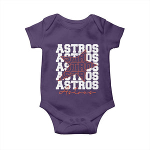 Vintage Astro Last Name Baby Onesie Baseball Fan Graphic TS10 Purple Print Your Wear