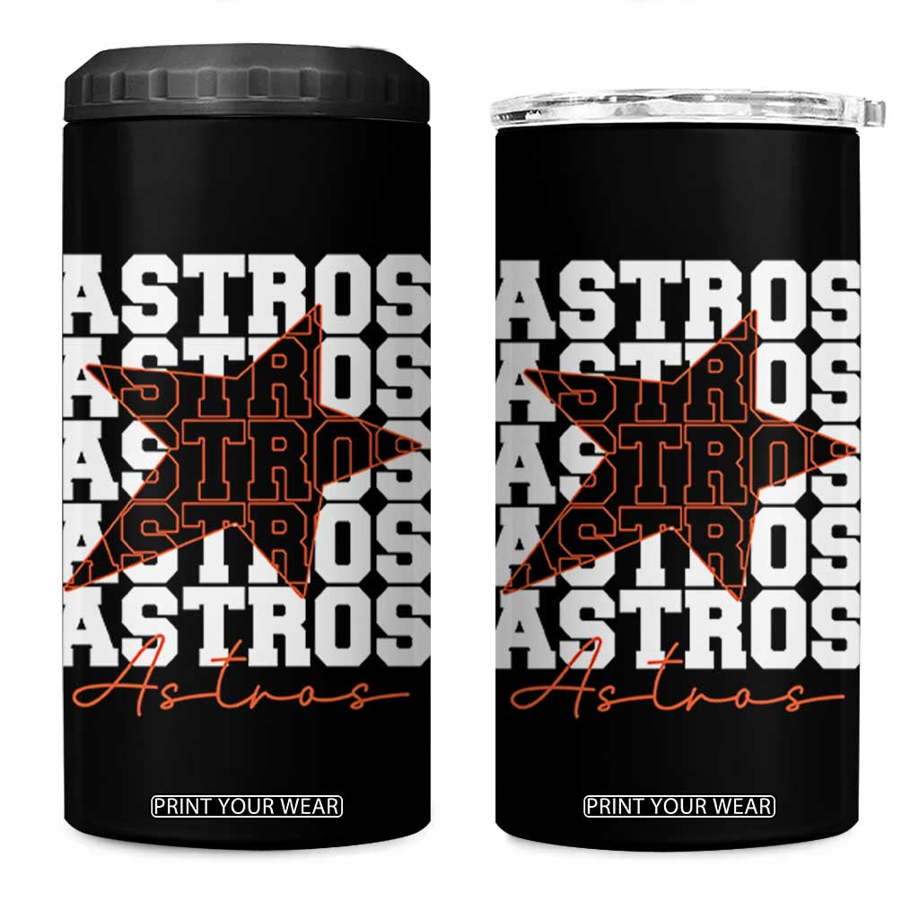 Vintage Astro Last Name 4 in 1 Can Cooler Tumbler Baseball Fan Graphic TS10 One Size: 16 oz Black Print Your Wear