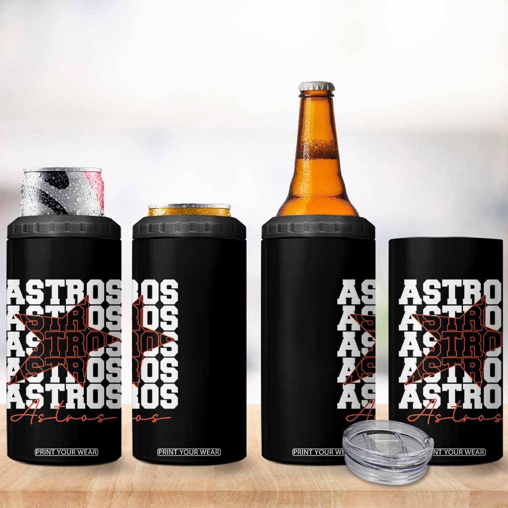 Vintage Astro Last Name 4 in 1 Can Cooler Tumbler Baseball Fan Graphic TS10 Print Your Wear