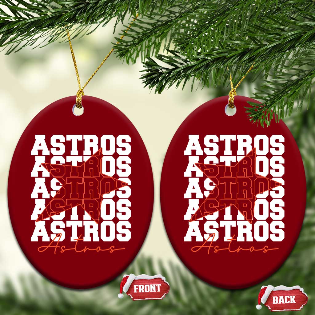 Vintage Astro Last Name Ceramic Ornament Baseball Fan Graphic TS10 Print Your Wear