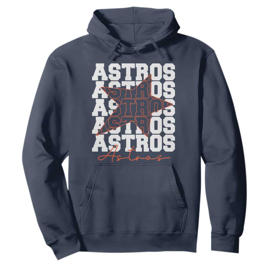 Vintage Astro Last Name Hoodie Baseball Fan Graphic TS10 Navy Print Your Wear