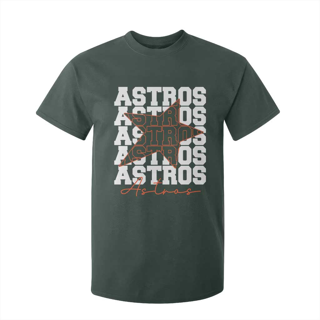Vintage Astro Last Name T Shirt For Kid Baseball Fan Graphic TS10 Dark Forest Green Print Your Wear
