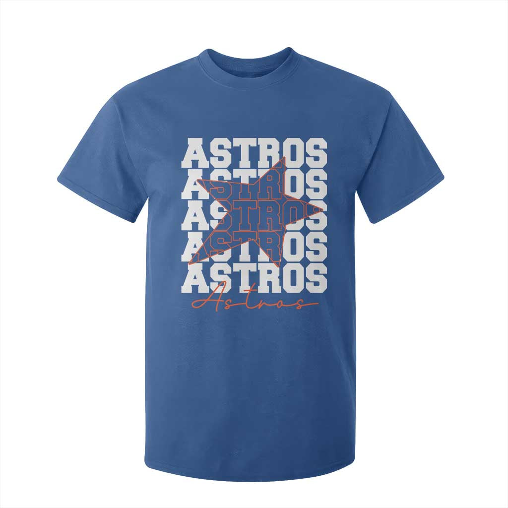 Vintage Astro Last Name T Shirt For Kid Baseball Fan Graphic TS10 Royal Blue Print Your Wear