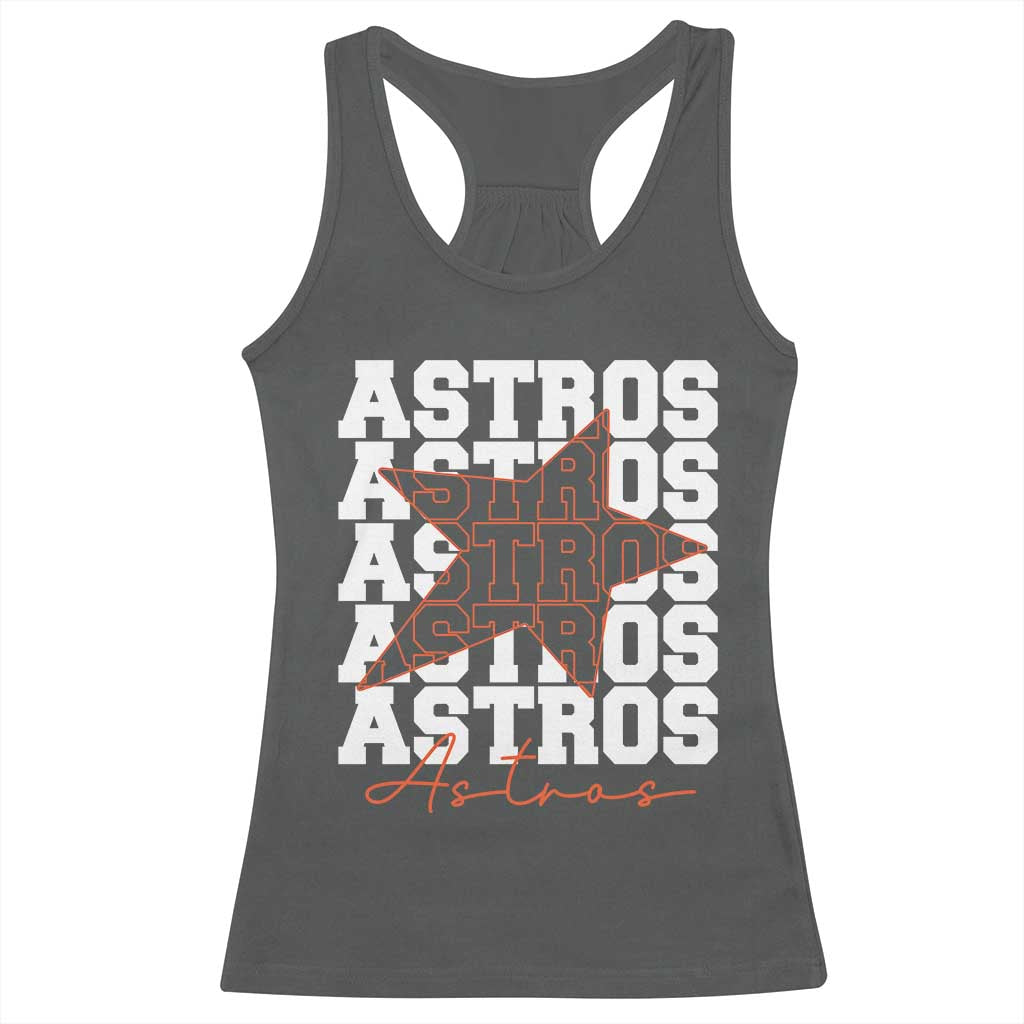 Vintage Astro Last Name Racerback Tank Top Baseball Fan Graphic TS10 Dark Heather Print Your Wear