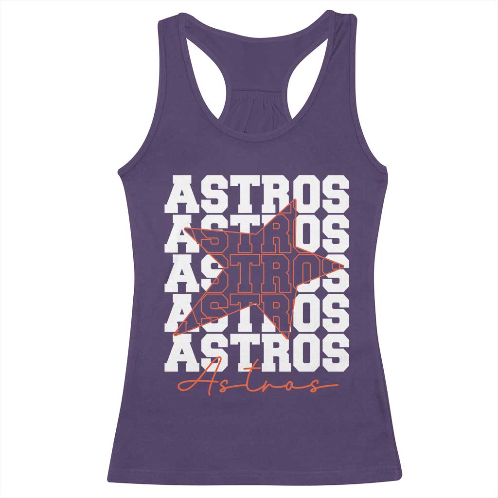 Vintage Astro Last Name Racerback Tank Top Baseball Fan Graphic TS10 Purple Print Your Wear