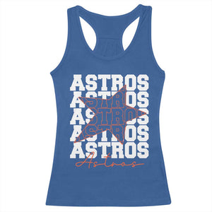 Vintage Astro Last Name Racerback Tank Top Baseball Fan Graphic TS10 Royal Blue Print Your Wear