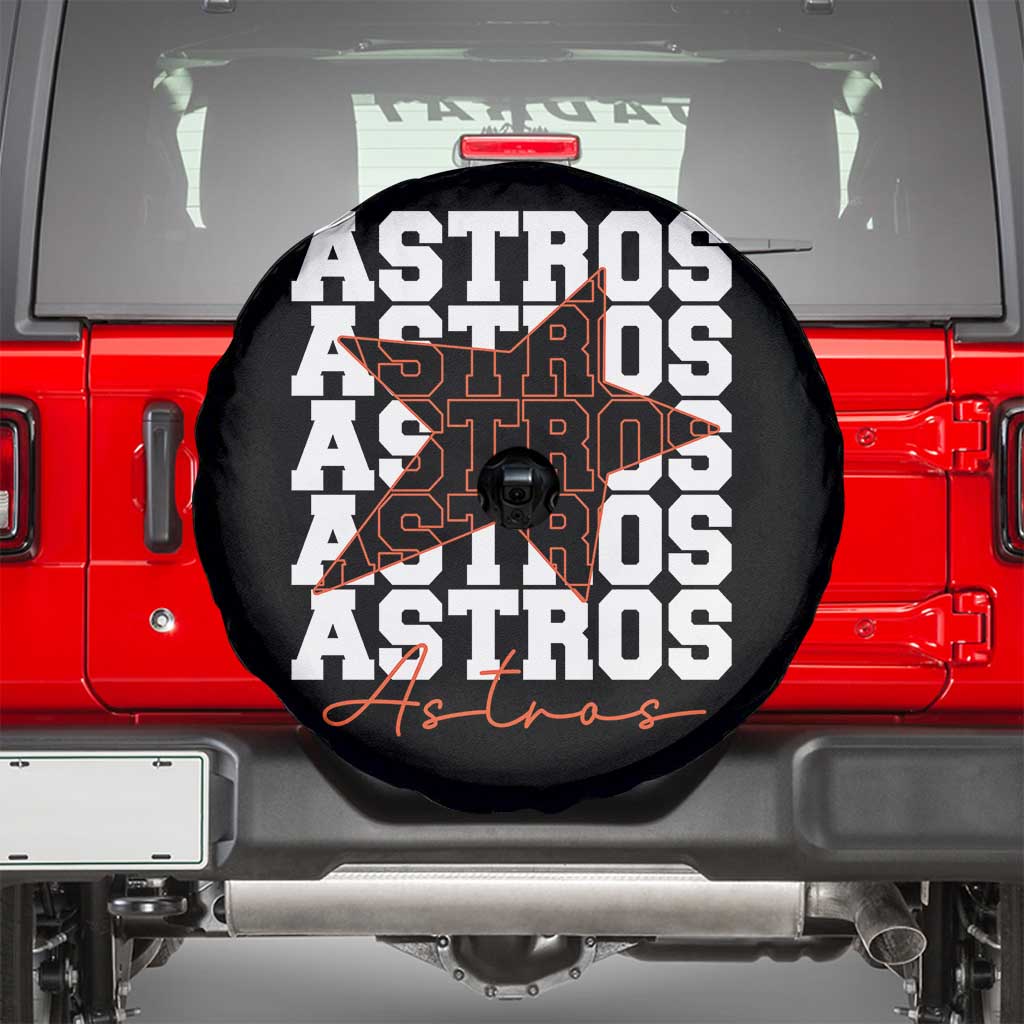 Vintage Astro Last Name Spare Tire Cover Baseball Fan Graphic TS10 Black Print Your Wear