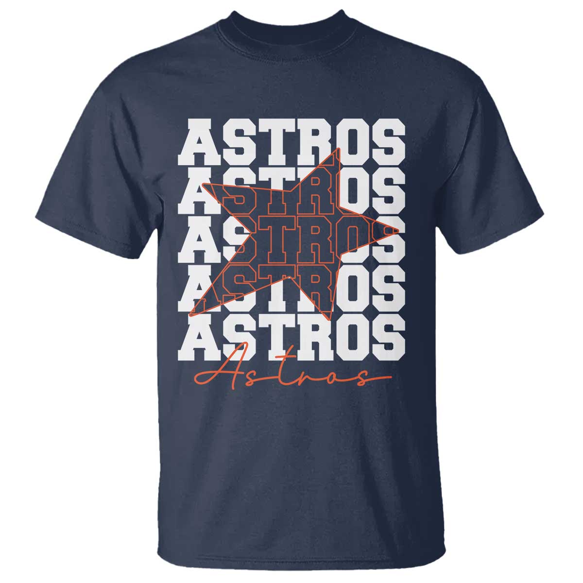 Vintage Astro Last Name T Shirt Baseball Fan Graphic TS10 Navy Print Your Wear