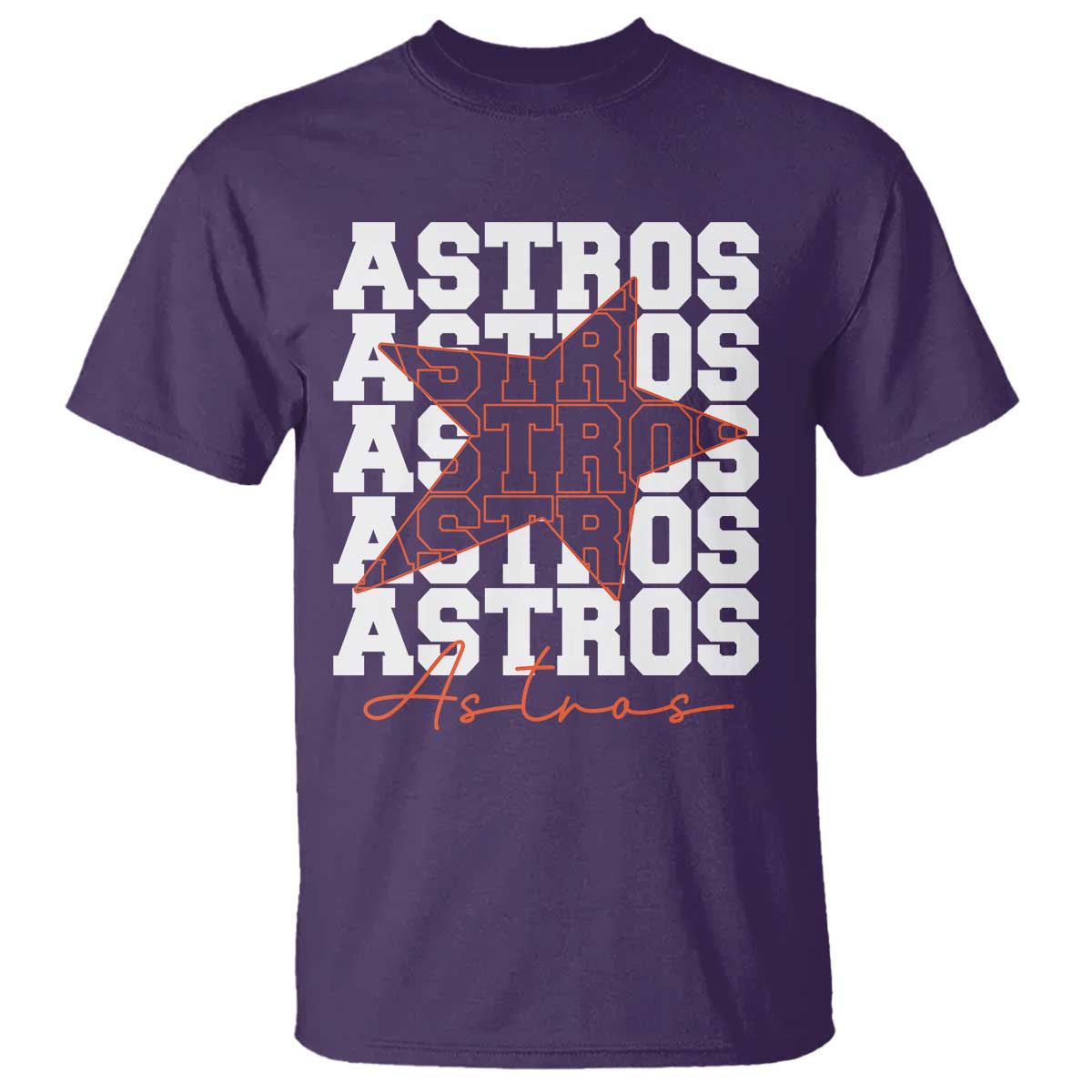 Vintage Astro Last Name T Shirt Baseball Fan Graphic TS10 Purple Print Your Wear