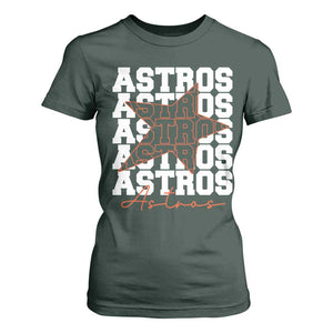 Vintage Astro Last Name T Shirt For Women Baseball Fan Graphic TS10 Dark Forest Green Print Your Wear