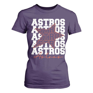Vintage Astro Last Name T Shirt For Women Baseball Fan Graphic TS10 Purple Print Your Wear