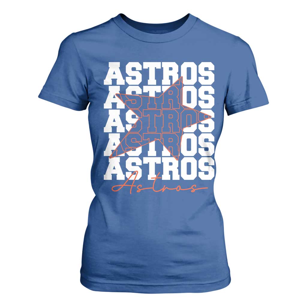 Vintage Astro Last Name T Shirt For Women Baseball Fan Graphic TS10 Royal Blue Print Your Wear