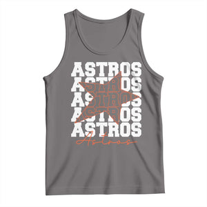 Vintage Astro Last Name Tank Top Baseball Fan Graphic TS10 Deep Heather Print Your Wear